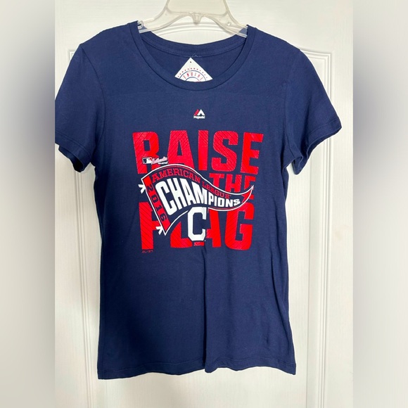 NWT Cleveland Indians 2016 American League Champions official MLB t-shirt - Picture 1 of 7
